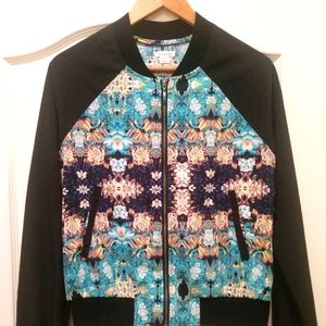 Mirror Print Bomber jacket